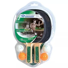 Donic-Schildkröt® Table Tennis Racket Cover Set Champs Line 400 FSC ( 2 Rackets   4 Balls )