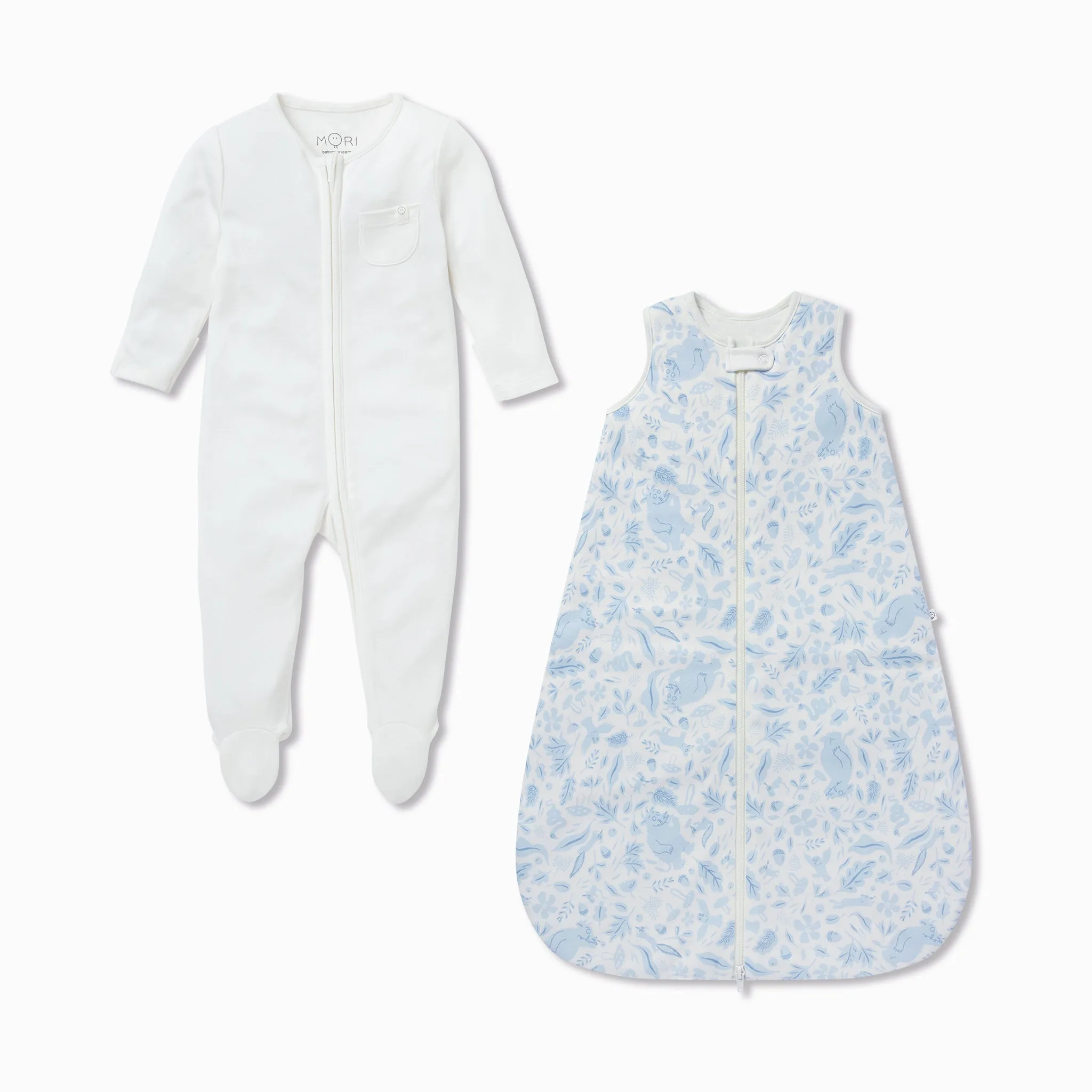 Gruffalo Dragonfly Blue & Plain Front Opening Bedtime Set 1.5 TOG
