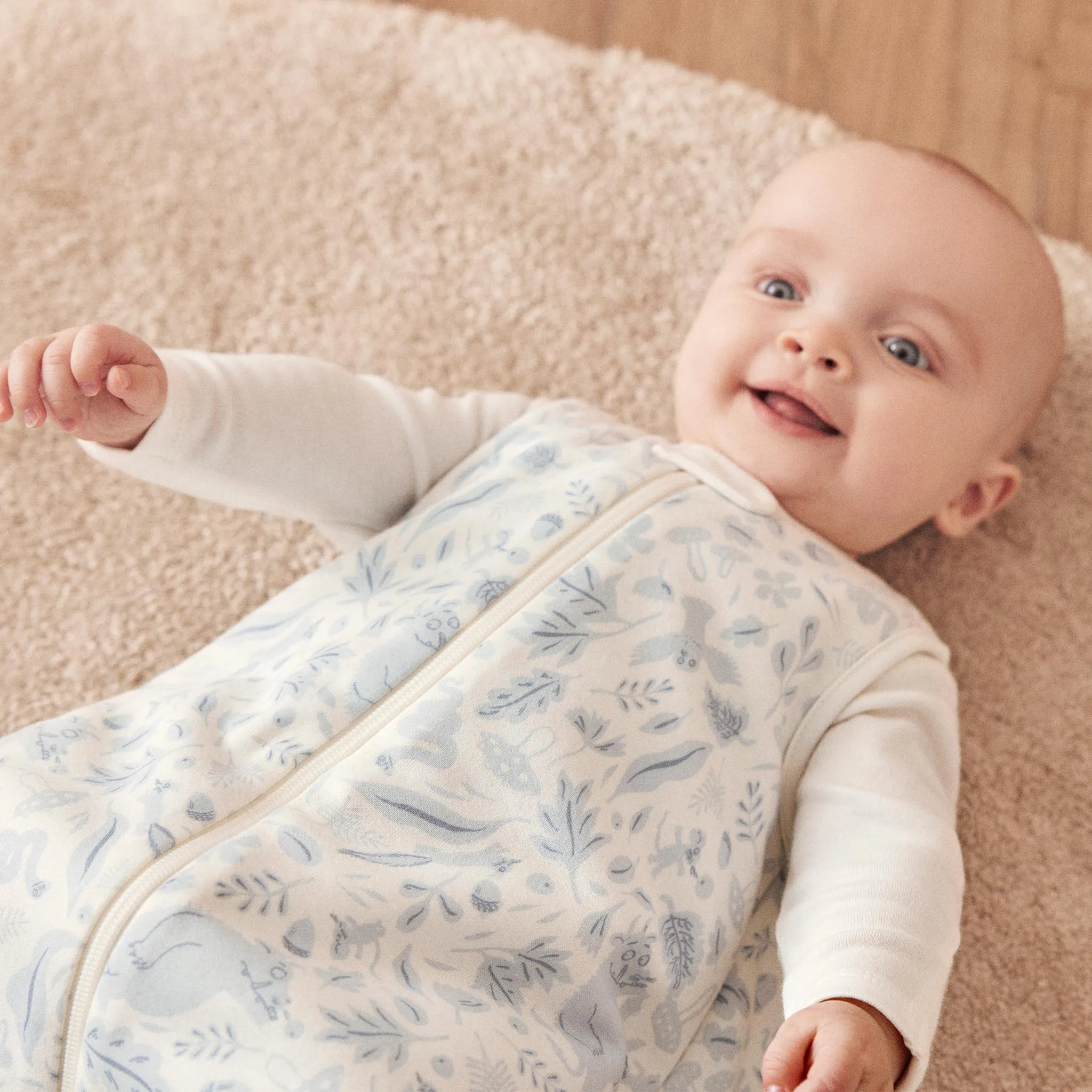 Gruffalo Dragonfly Blue & Plain Front Opening Bedtime Set 1.5 TOG