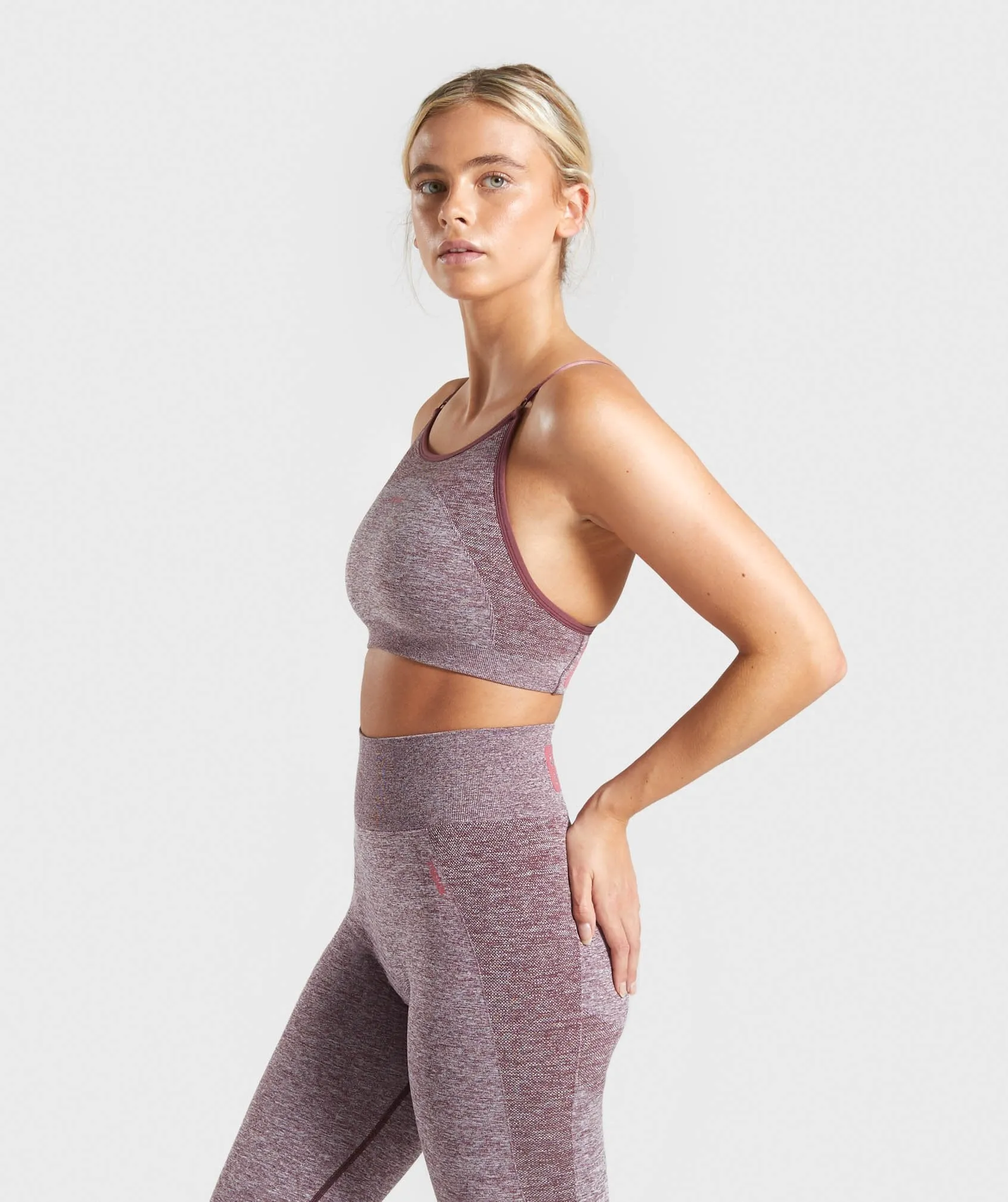 Gymshark Flex Strappy Sports Bra - Berry/Rose