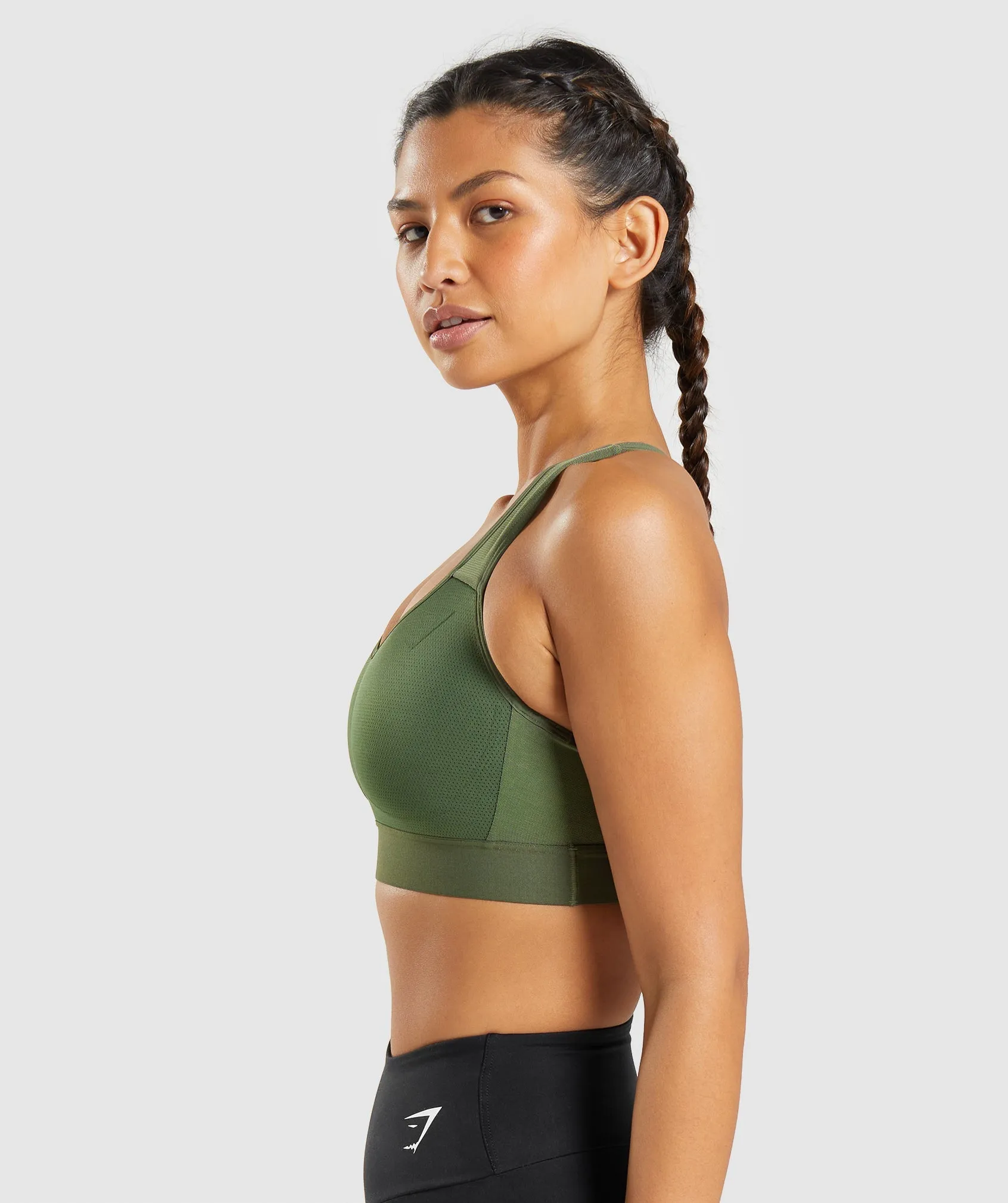 Gymshark Lightweight High Support Sports Bra - Core Olive