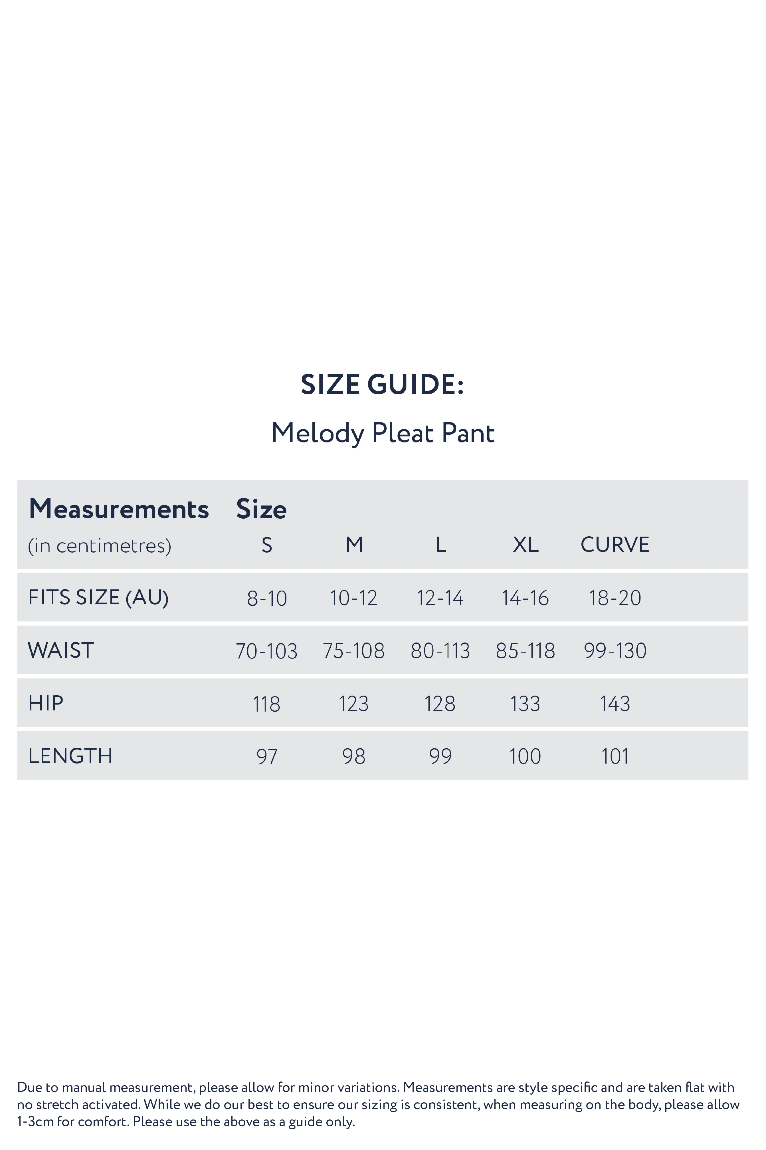 Melody Pleat Pant | Navy | FINAL SALE