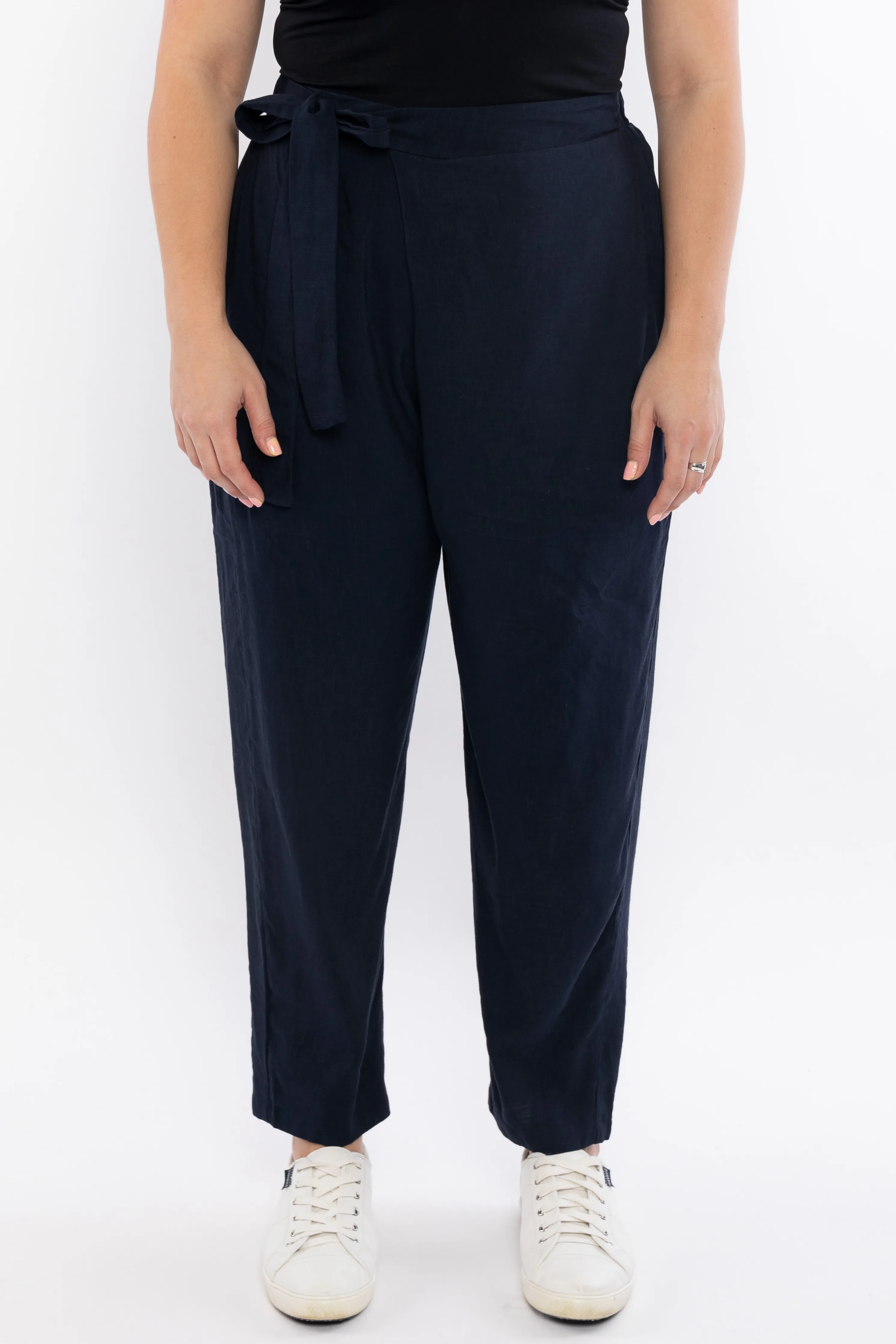 Melody Pleat Pant | Navy | FINAL SALE