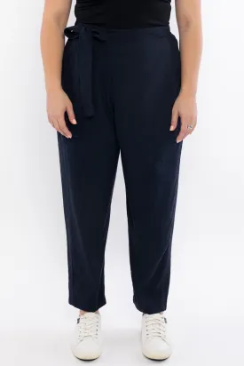 Melody Pleat Pant | Navy | FINAL SALE