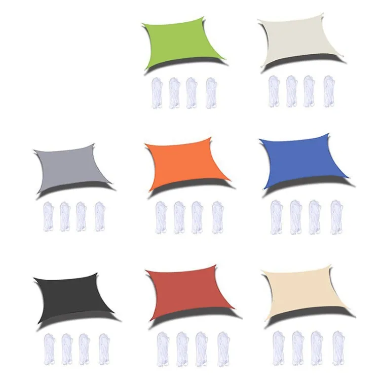 Outdoor Garden Sunshade Sail Waterproof Anti-UV Canopy, Size: 2.5m x 2.5m(Yellow)