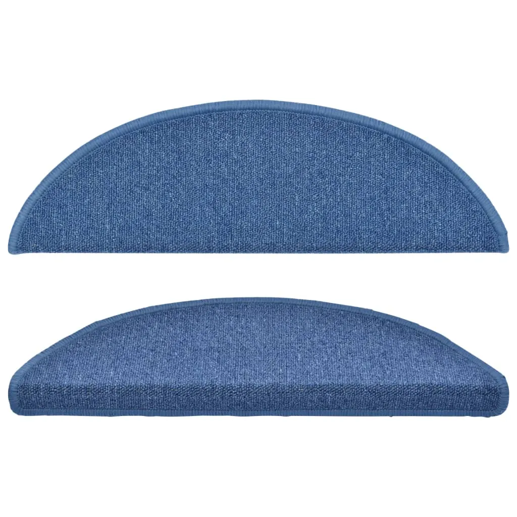 Stair Mats 10 pcs 56x17x3 cm Blue