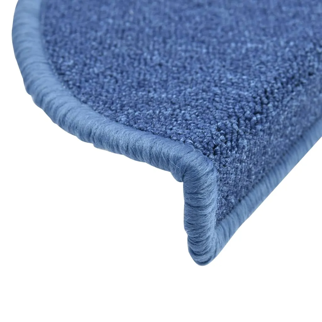 Stair Mats 10 pcs 56x17x3 cm Blue