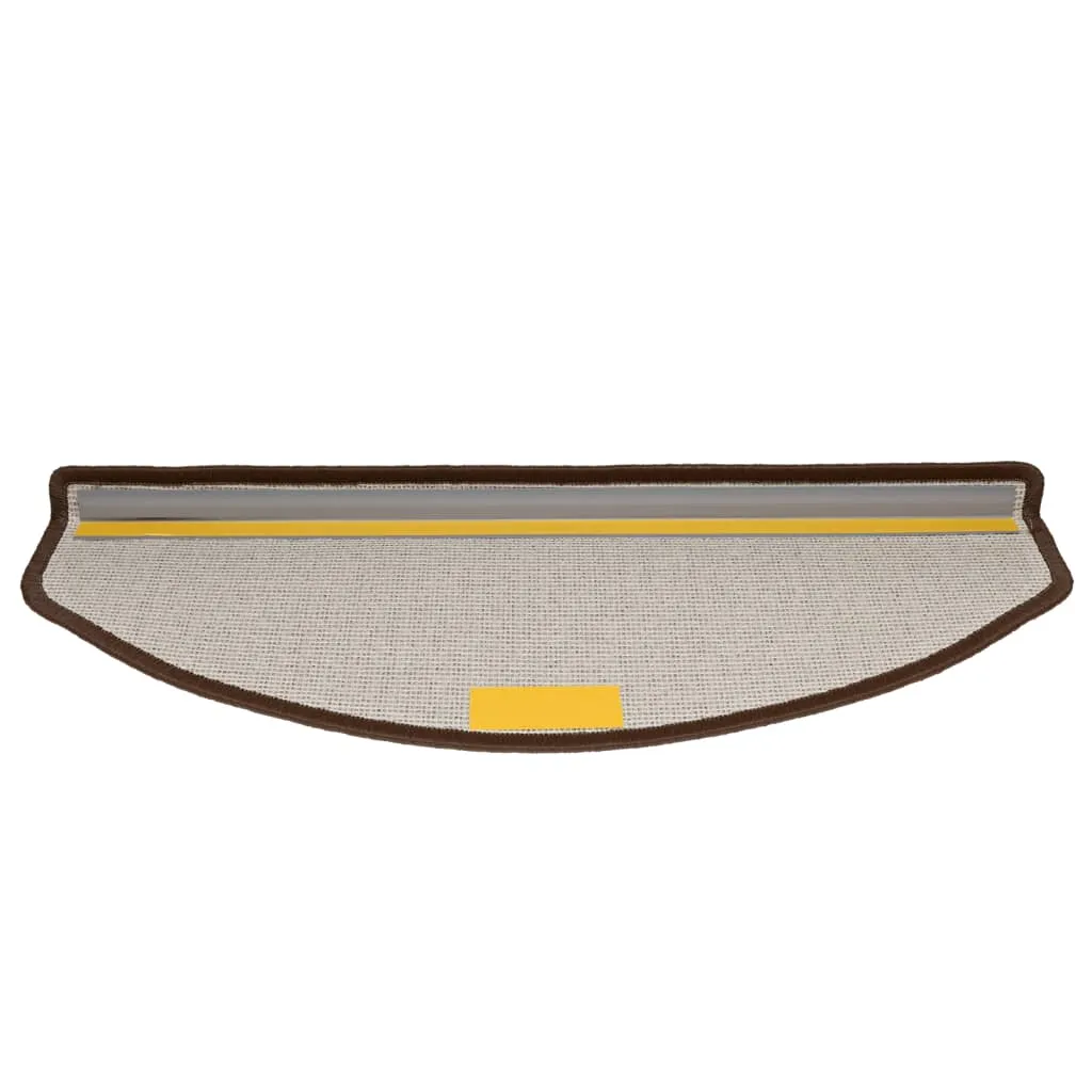 Stair Mats 10 pcs 65x24x4 cm Coffee Brown