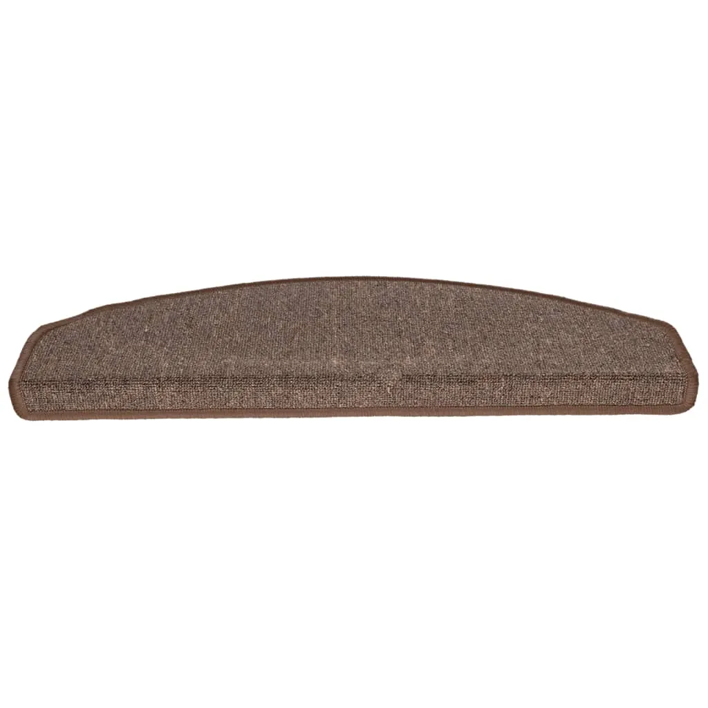 Stair Mats 10 pcs 65x24x4 cm Coffee Brown