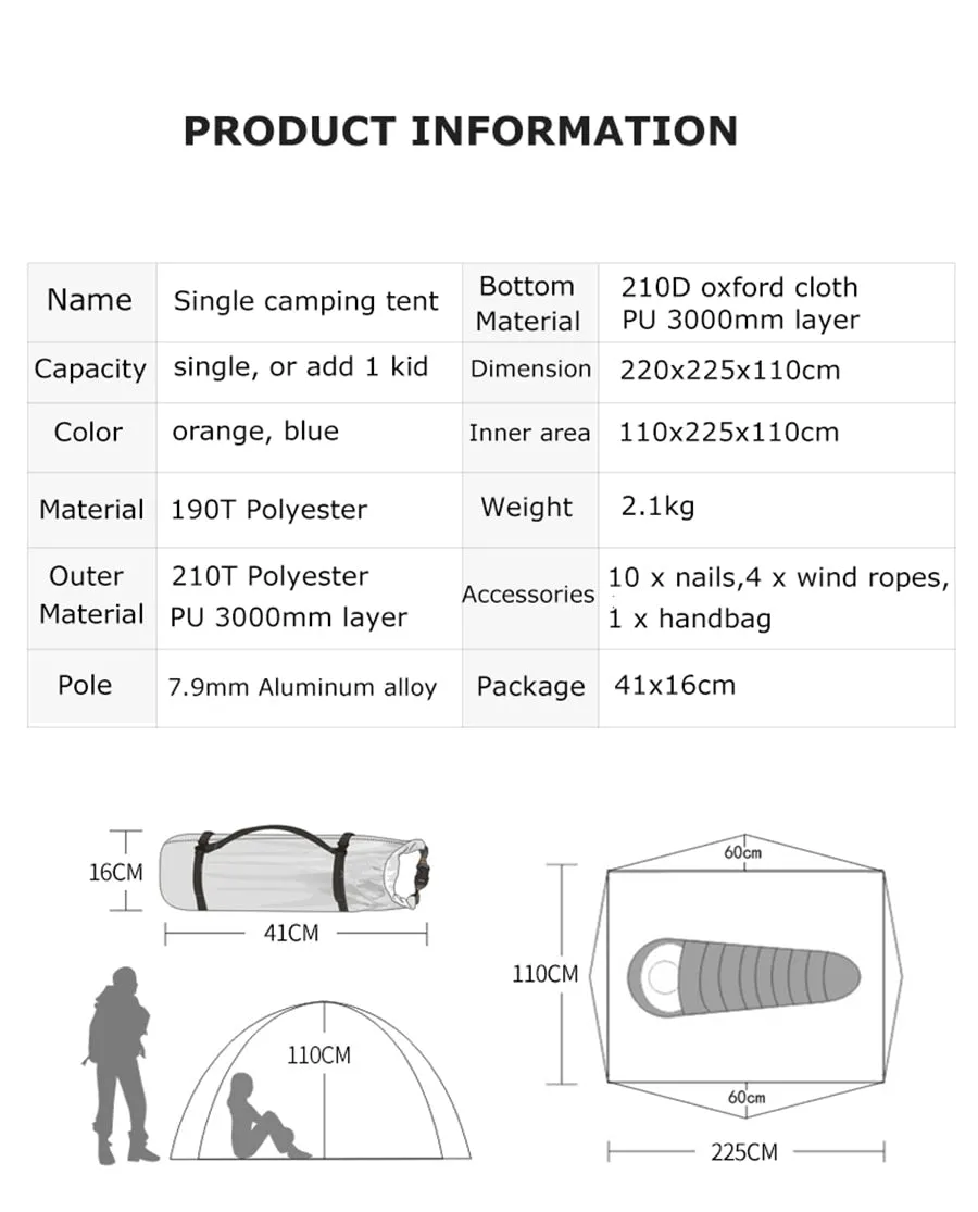Tent with Carry Bag Picnic