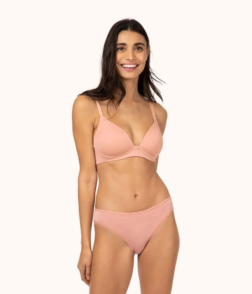 The All-Day Plunge No-Wire Bra Trio: Shell Pink/Toasted Almond/Jet Black