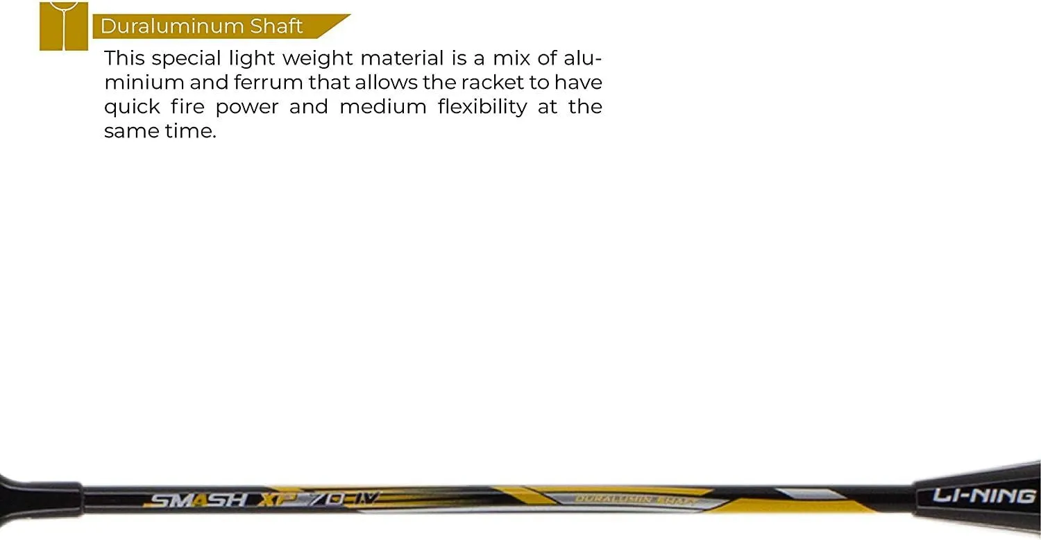 XP-IV Strung Badminton Racket With Free Head Cover | Pack of 21 Grip